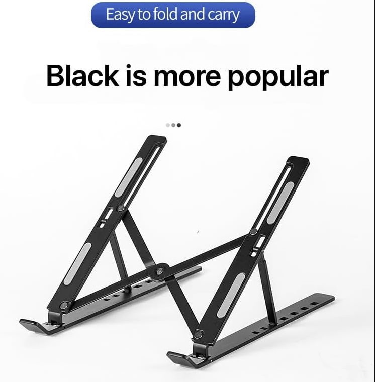 Portable Foldable Aluminium Alloy  Laptop Stand  Tablet Stand With Fan, Invisible laptop Stand, Phone Stand, (Collection of Stands )