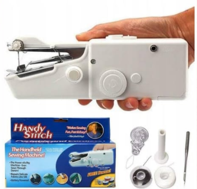 Handy Stitch PORTABLE HAND HELD Electric/Batteries Sewing Machine, Handy Stitch is compact, convenient, and fits in the palm of your hand.