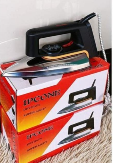 IPCONE Philip Heavy Duty Electric Iron Box,  Temperature Control Knob – Adjustable for various fabric types.
