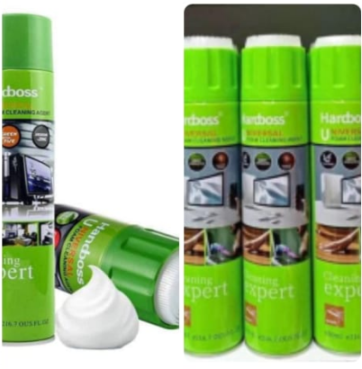 Handboss Universal Foam Cleaning Agent, Cleaning Experts, Spray on desired surface from a distance of 20cm, Gently wipe the surface with the soft fabric, Surface of Office equipment