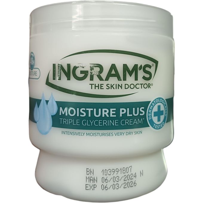 Ingram's MOISTURE PLUS Triple Glycerin Cream Intensive Moisturizing Cream For VERY DRY SKIN
