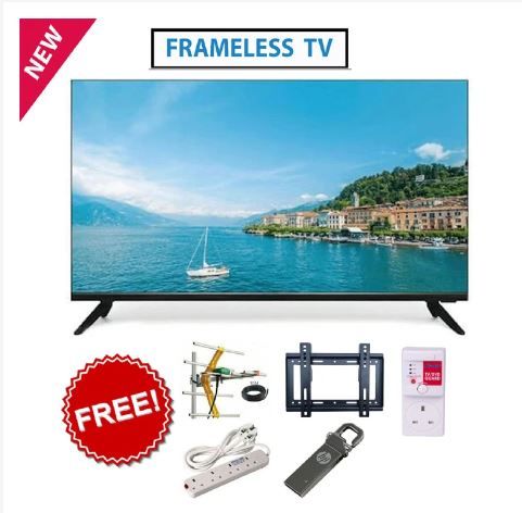 Synix 32 Inch Digital TV Icast TV with  inbuilt Decorder Television with 1 Year Waranty Plus FREE Wall Mount, Flash Disk, Bracket, Tv Guard, aerial and Socket extension