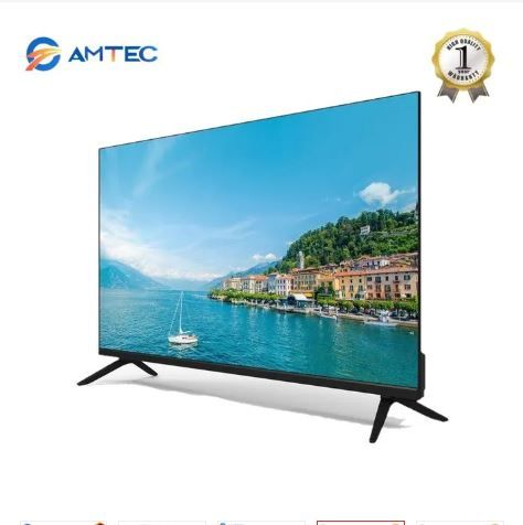 Amtec 32" Inch Bluetooth enabled Television Smart Android TV Frameless Digital TV Inbuilt Decoder with 1 Year Waranty Plus FREE Wall Mount, Flash Disk, Bracket, Tv Guard, aerial and Socket extension