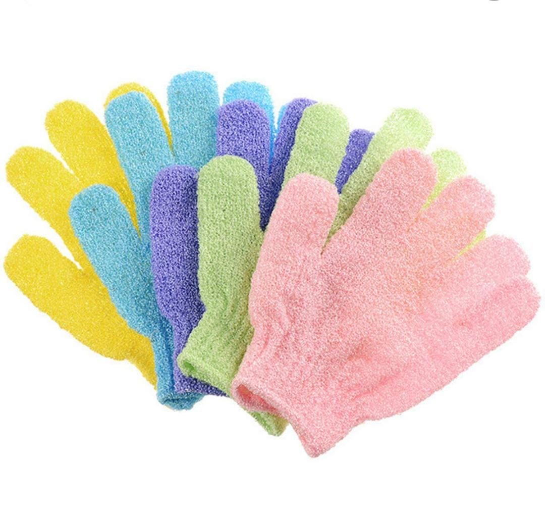 TEXTURED EXFOLIATING SHOWER GLOVE EXFOLIATING GLOVES FOR SHOWER, BODY EXFOLIATOR GLOVE WITH HANGING LOOP, SCRUB EXFOLIATE GLOVE MITT BATH FACE SPA HAND SCRUBBER WASH DEEP SCRUBBING DEAD SKIN FOR WOMEN
