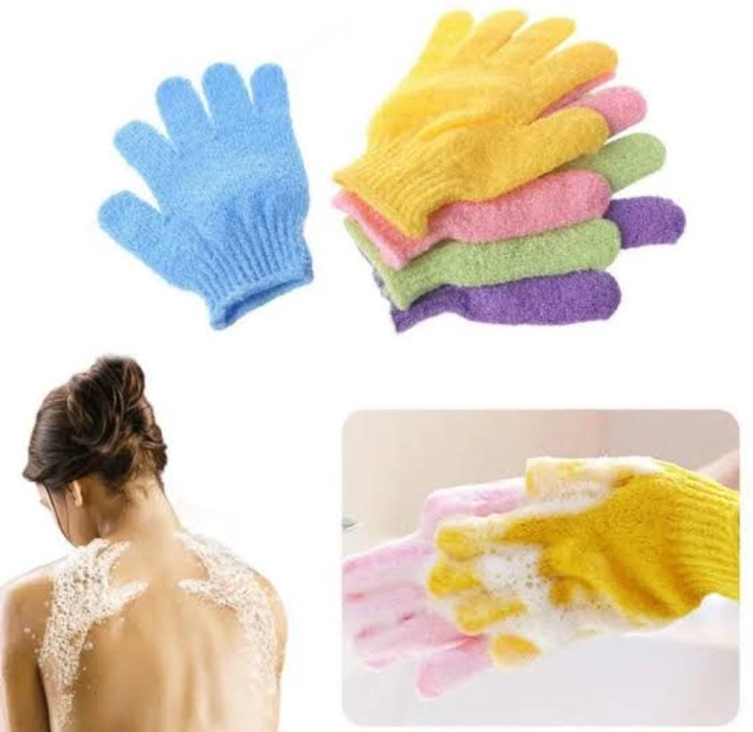 TEXTURED EXFOLIATING SHOWER GLOVE EXFOLIATING GLOVES FOR SHOWER, BODY EXFOLIATOR GLOVE WITH HANGING LOOP, SCRUB EXFOLIATE GLOVE MITT BATH FACE SPA HAND SCRUBBER WASH DEEP SCRUBBING DEAD SKIN FOR WOMEN
