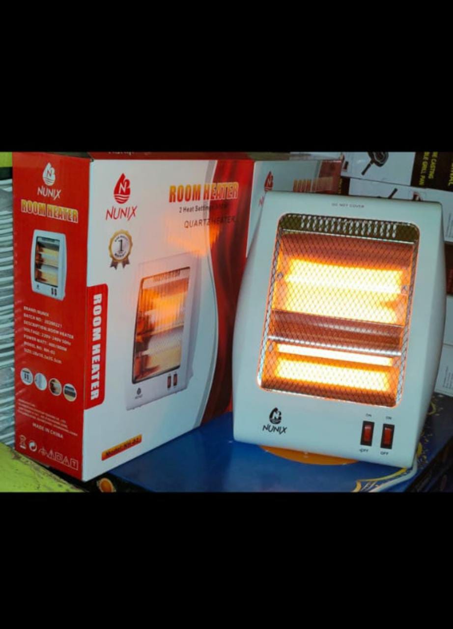 Premier Quartz Halogen Portable Electric Room Heater With 2 Heat Settings, Thermal automatic cut-out, Safety Over Heat Protection, Long duration of heating