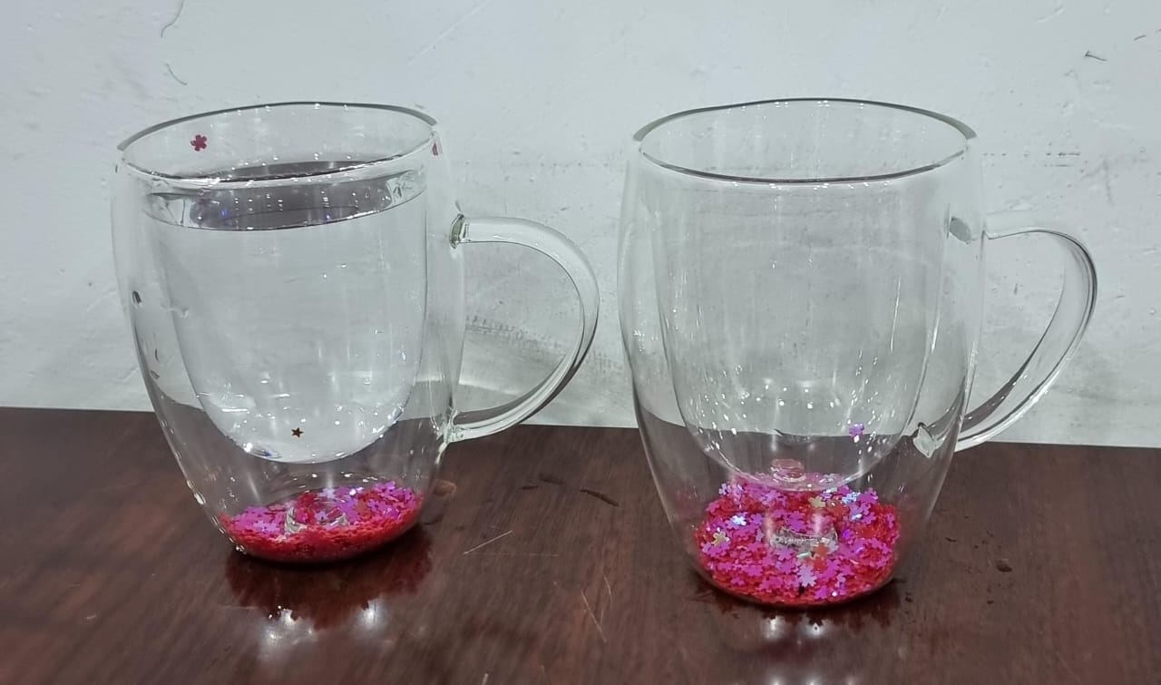 FLOWER/ FEATHER MUGS DOUBLE WALL GLASS COFFEE MUGS CLEAR CUPS FOR CAPPUCCINO TEA ESPRESSO LATTE HOT BEVERAGES GLASSES BIRTHDAY GIFTS FOR WOMEN HER