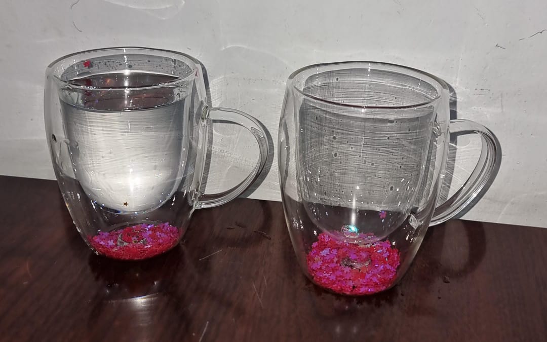 FLOWER/ FEATHER MUGS DOUBLE WALL GLASS COFFEE MUGS CLEAR CUPS FOR CAPPUCCINO TEA ESPRESSO LATTE HOT BEVERAGES GLASSES BIRTHDAY GIFTS FOR WOMEN HER