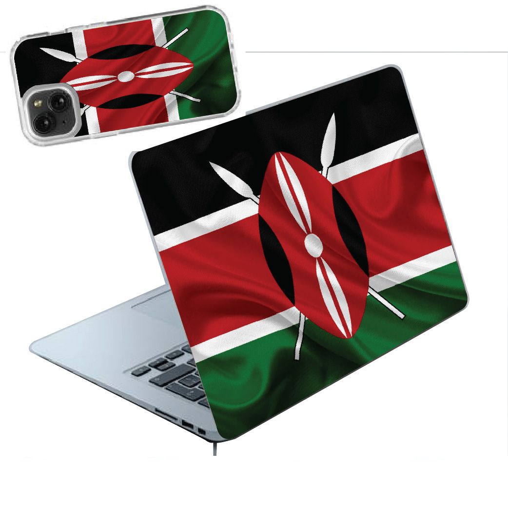 My Kenya My Country | Kenyan Flag LAPTOP SKIN WRAP/COVER/STICKER for Patriots! For Laptop Sizes 11" to 15.6"o 15.6"