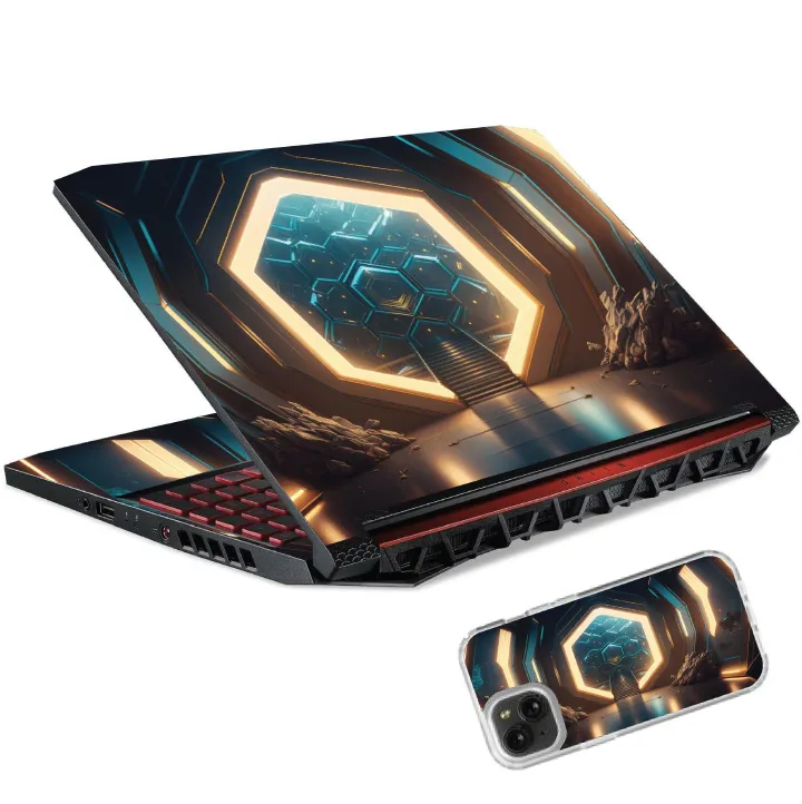 A Cornucopia of Color and Personality| LAPTOP SKIN WRAP/COVER/STICKER for sizes 11" to 15.6" (Center Light)