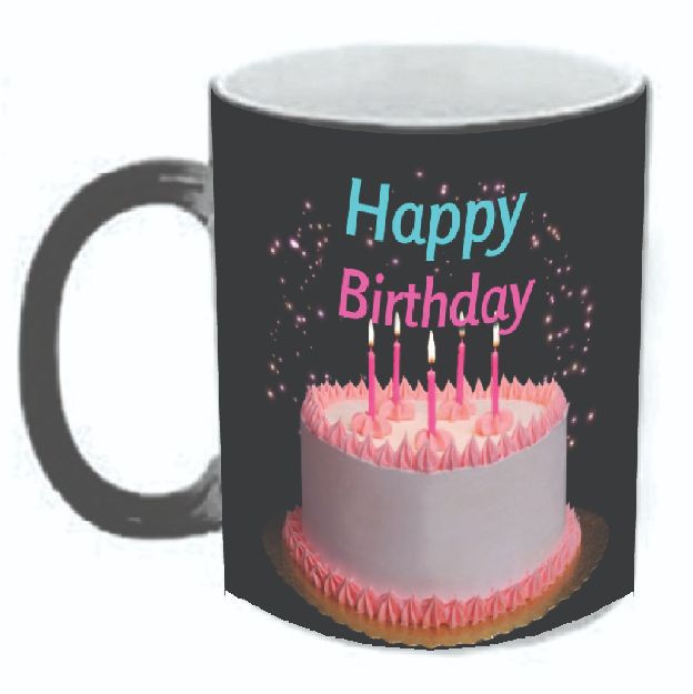 Enchanted Elixirs: The Magic Mug Experience| Happy Birthday COLOR CHANGING MAGIC MUG/ MAGIC CUP - Gift the people you treasure with this comouflaging magic mug/ cup