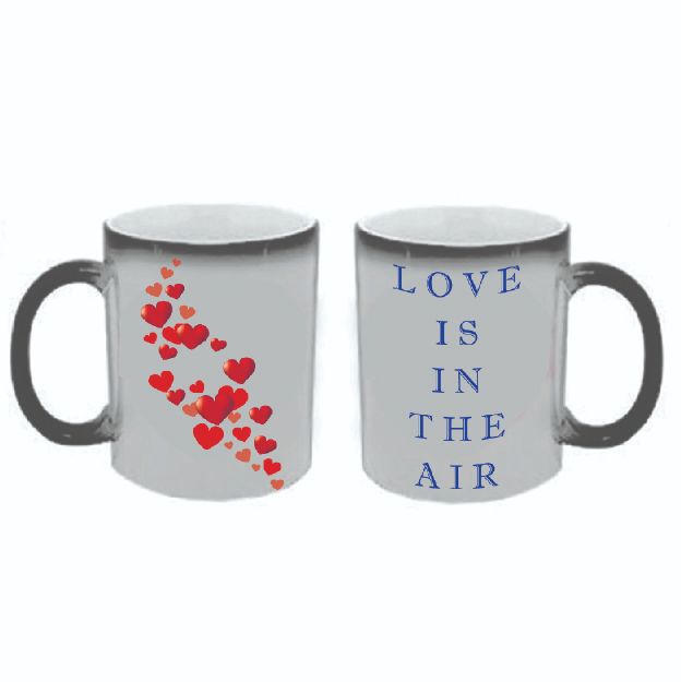 Shakespearean Sips: Mugs that Change with the Mood| Love Is In The Air COLOR CHANGING MAGIC MUG/ MAGIC CUP - Gift the people you treasure with this comouflaging magic mug/ cup