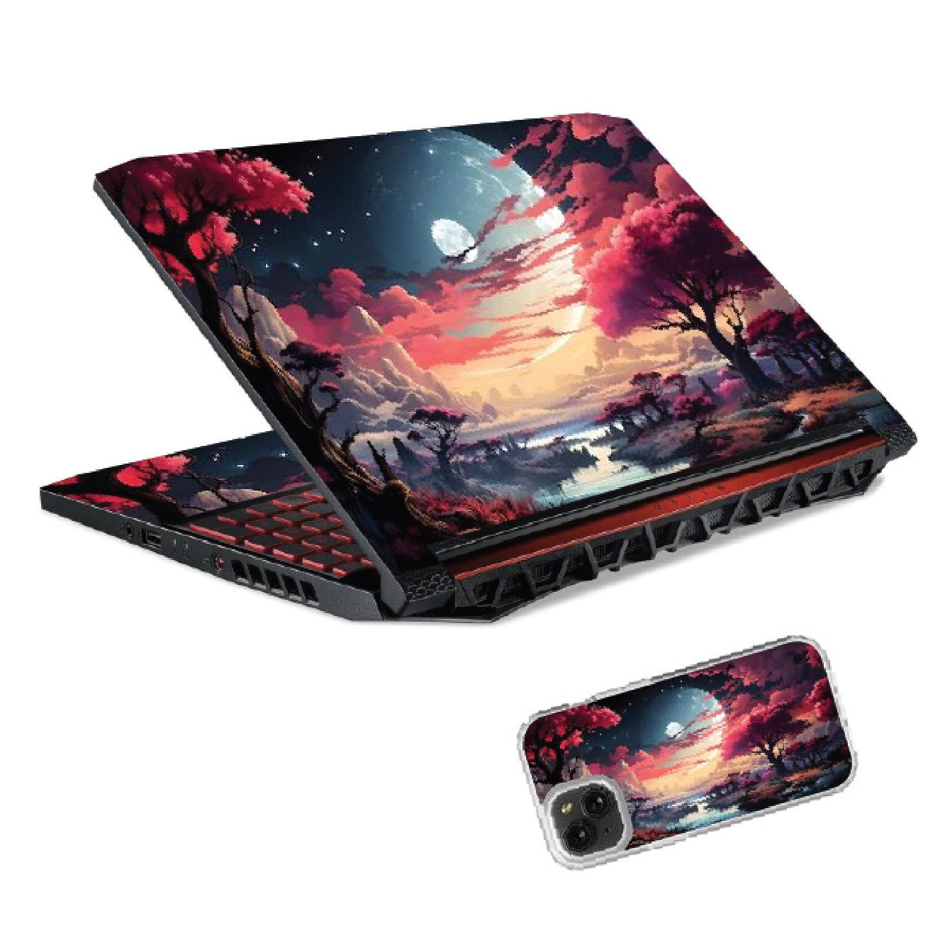 Stick-tastic Adventures Await: Discover Our Laptop Skin Wrap/Cover/Stickers for sizes 11" to 15.6" (RIVER FLOW)
