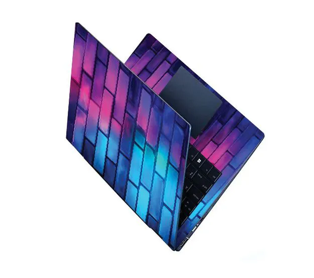 PINK BRICKY LAPTOP SKIN WRAPS/COVERS/STICKERS for sizes 11" to 15.6" (Inches)- Makes Your Laptop and/or Mobile Phone Have a Fancy Glamouring Look
