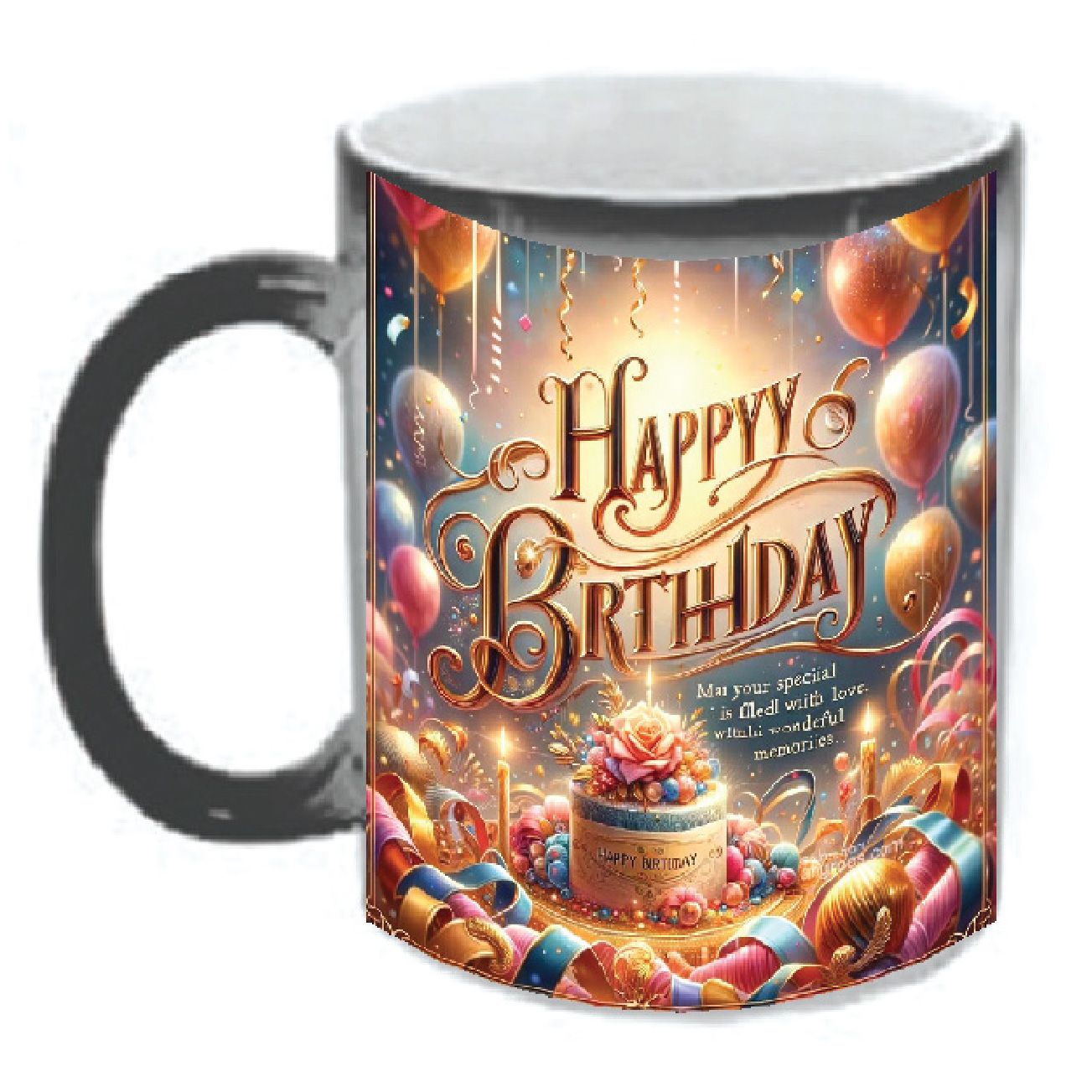 The Cup of Everlasting Hue| Happy Birthday COLOR CHANGING MAGIC MUG/ MAGIC CUP - Gift the people you treasure with this comouflaging magic mug/ cup