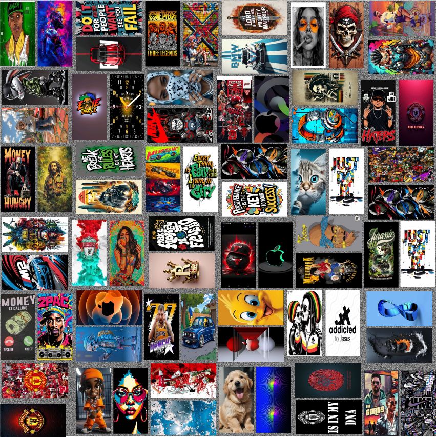 Sticker Mania with a Trendy Touch: Unique Wholesale Phone Stickers in Bulk!| Collections for Your Clientele| Fits 6.1'' to 6.7 inches.