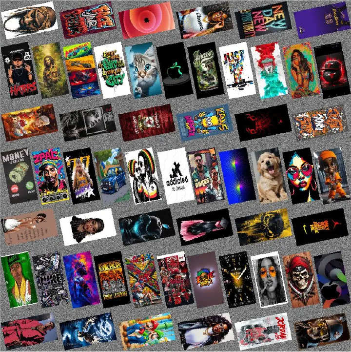 Sticker Mania with a Trendy Touch: Unique Wholesale Phone Stickers in Bulk!| Collections for Your Clientele| Fits 6.1'' to 6.7 inches.