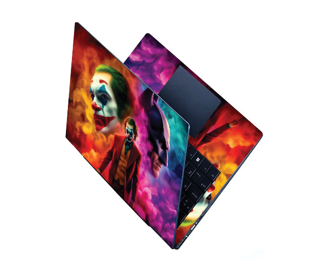 Gotham’s Glee on Gear: Joker & Batman Neon Laptop Sticker, High-Definition Vinyl. Fits laptop sizes from 11'' to 15.6 Inches| LAPTOP Sticker| Laptop COVER| Laptop Wrap| Laptop Skin.