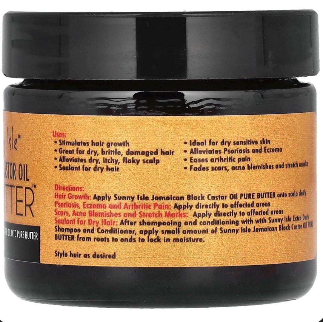 Sunny Isle  Original  Jamaican Black Castor Oil,Pure Butter  Made in USA