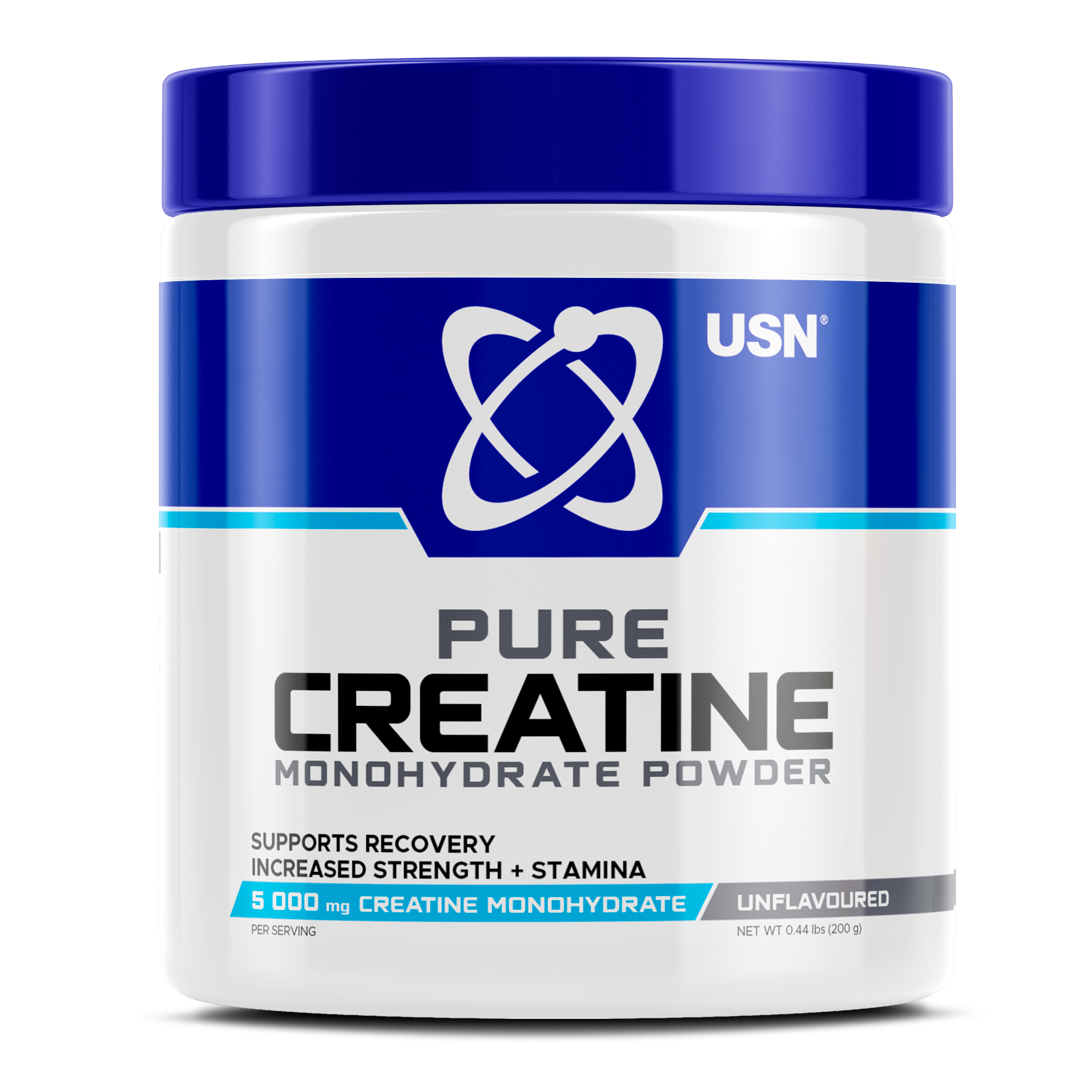 USN Pure Creatine Monohydrate It boosts muscle growth, speeds recovery, and enhances performance.