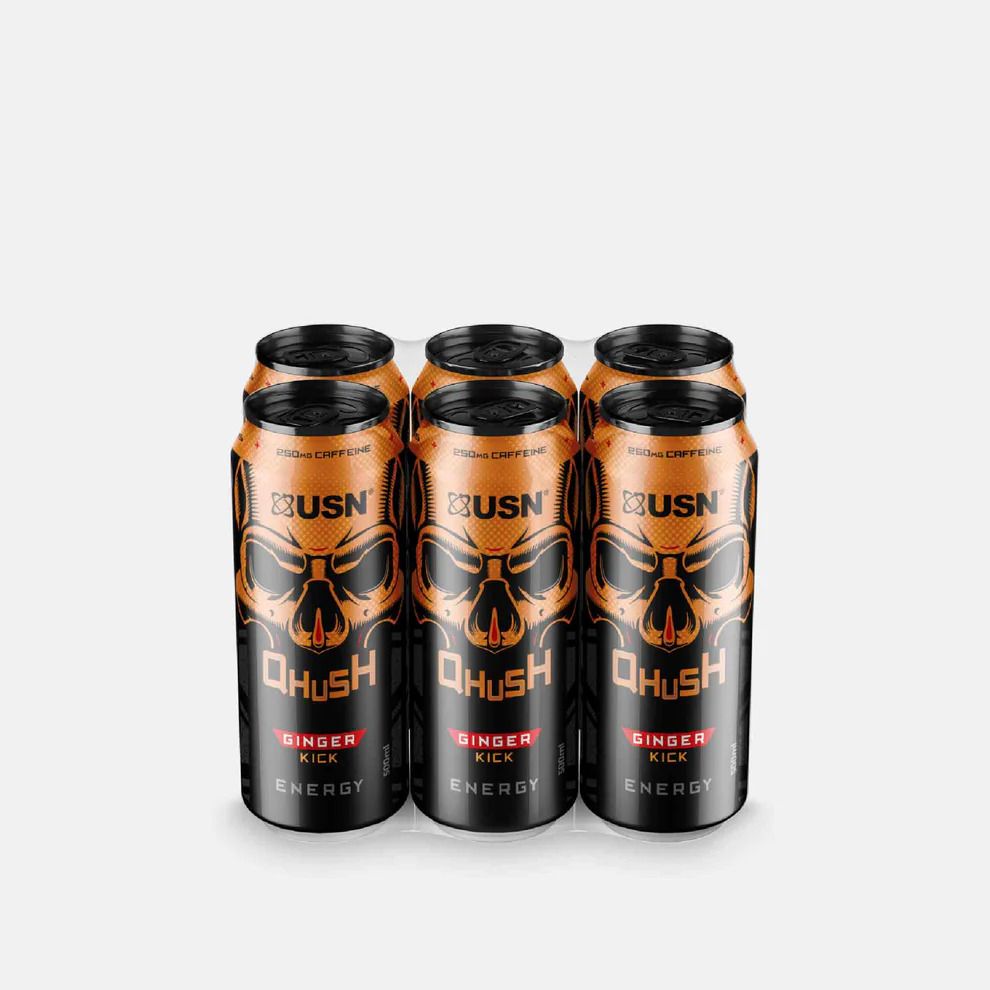USN QHUSH ENERGY SPIKE-GINGER KICK 500ML X 6 Pcs