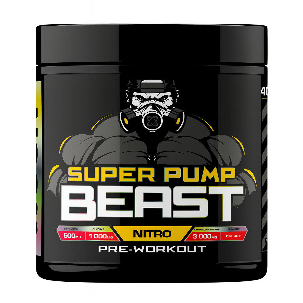 USN Beast Super Pump 500g-Cherry Flavour-Advanced Pre-Workout Formula