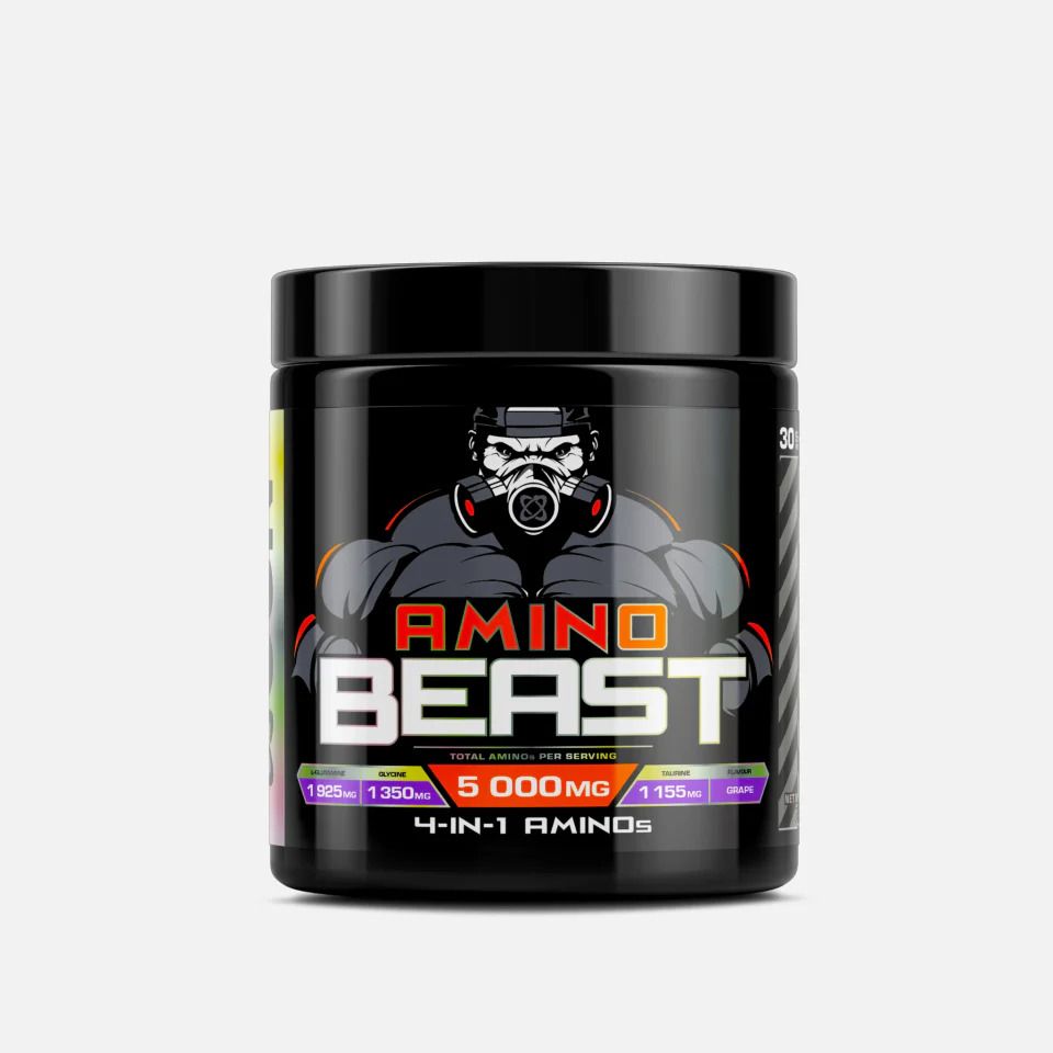 USN Amino Beast 192g - 4-in-1 Amino Acid Stack for Muscle Growth & Recovery