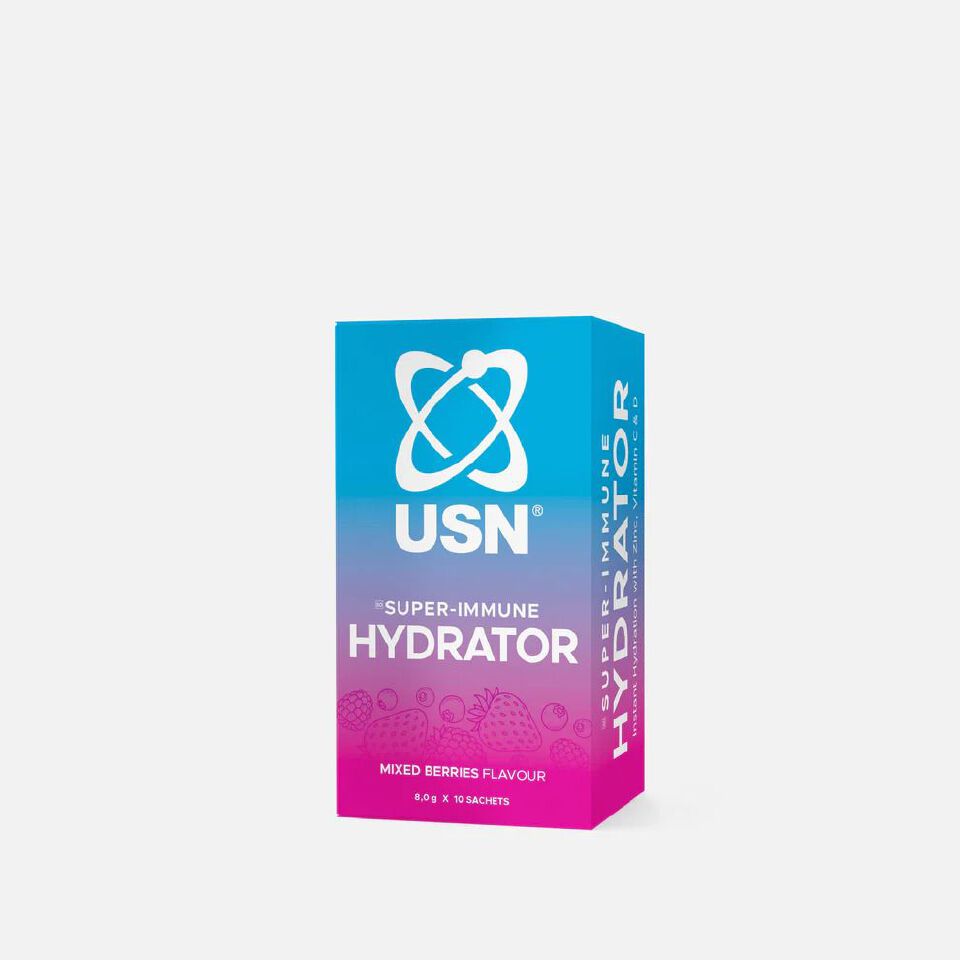 USN Super Immune Hydrator 7.6g x 10 Sachets - Electrolyte Drink | Hydration Powder | Immune Booster | Sports Recovery | Vitamin C Electrolytes