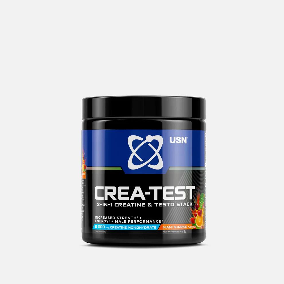 CreaTest - Creatine & Testosterone Support Powder 375g – Miami Sunrise Flavour