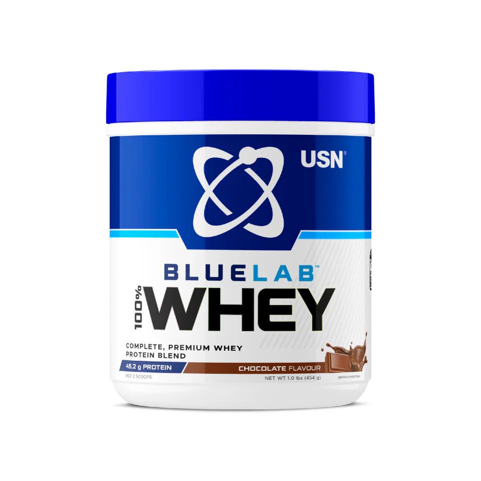 BlueLab® 100% Whey Protein. An ultra-premium blend of whey protein isolate, concentrate, and hydrolysate.