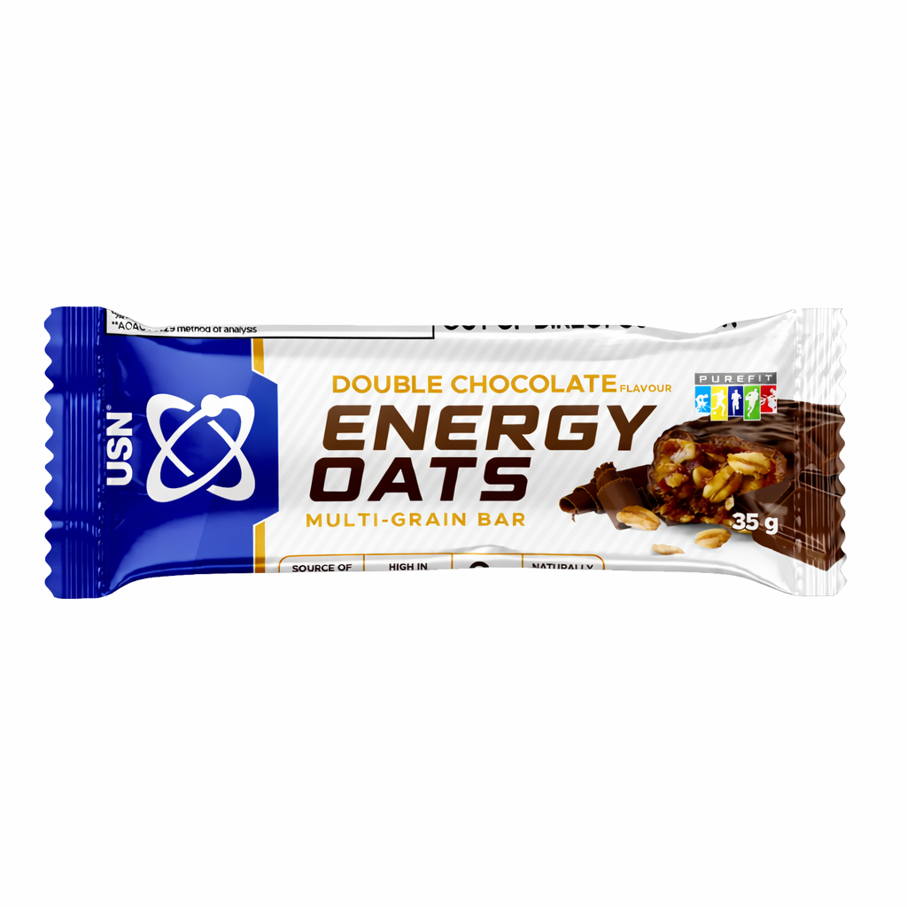 USN Energy Oats Multi-grain Bars 35g x 20 Bars – High Fiber, Low-Fat Energy Snack