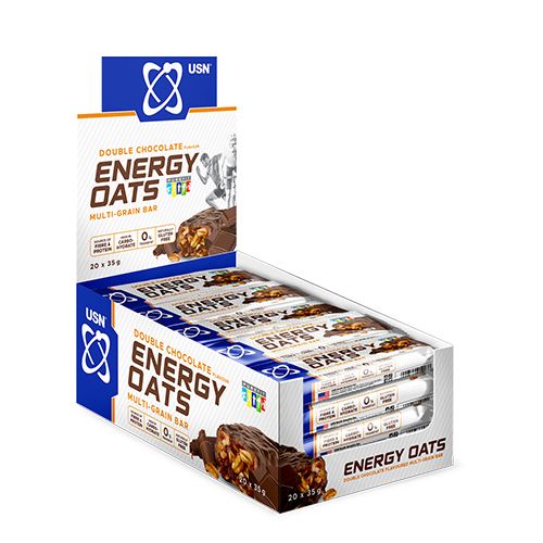 USN Energy Oats Multi-grain Bars 35g x 20 Bars – High Fiber, Low-Fat Energy Snack