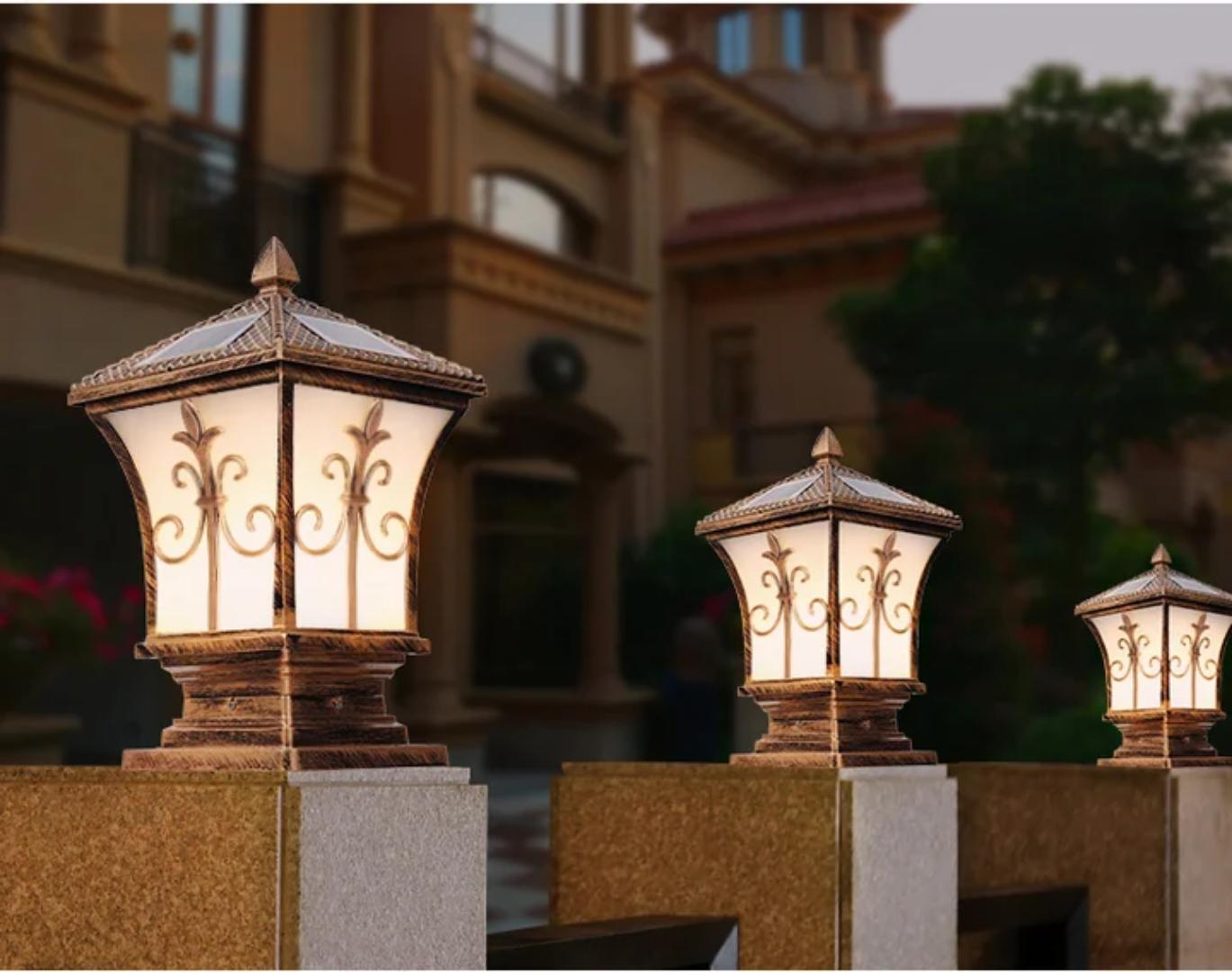 solar gate lights