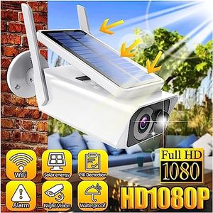 Solar Security Camera With PIR Motion Sensor, Two Way Audio Wireless Wifi CCTV