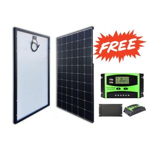 Max Solar 200Watts Solar Panel + Free 10A Solar Charge Controller