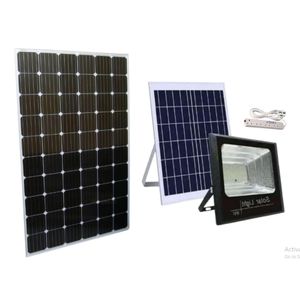 Solar 250W solar panel Monocrystalline All Weather solar panel + Free 50W solar floodlight +Extension