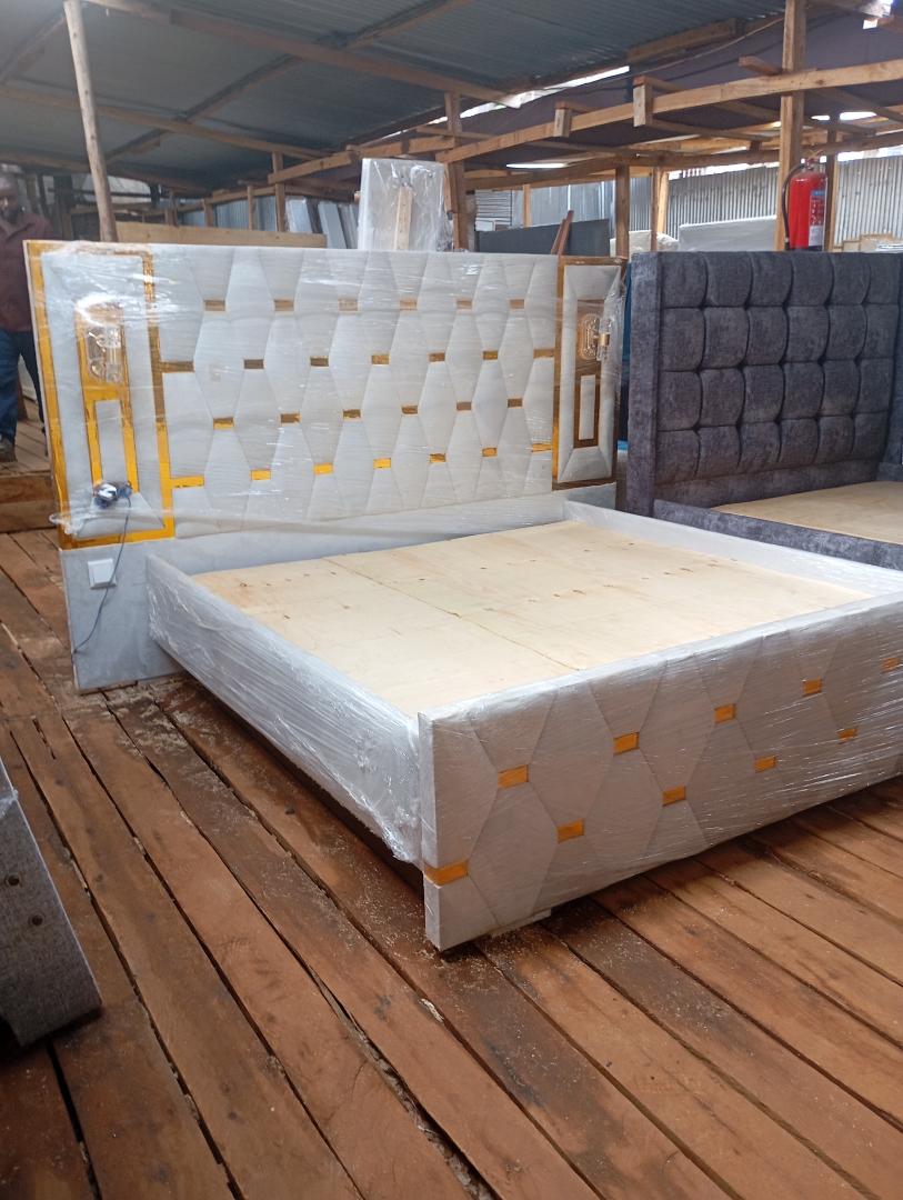 6 by 6 Bed with lights