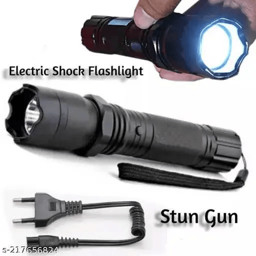 1101 Type Flashlight (Plus) Rechargeable Self-Defense Torch With Electric Shock