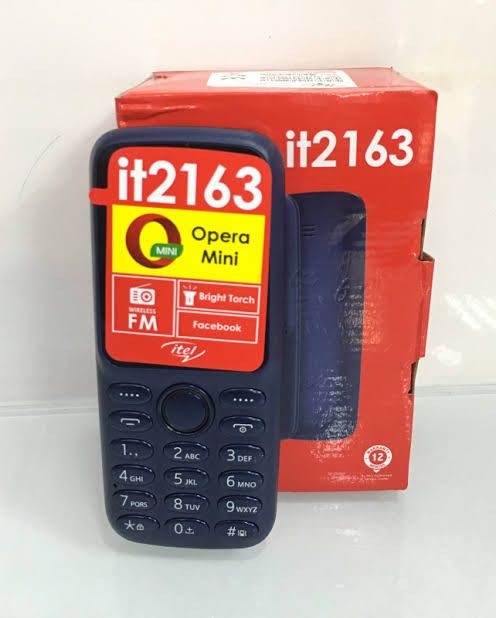 (On Offer) New itel 2163 1.8" Display Wireless FM Dual SIM Opera Mini Bright Torch Kabambe katululu button feature Phone