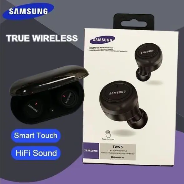 Random Color Original Brand New Samsung TWS 5 bluetooth wireless earbuds Bluetooth Earphones TWS5 Wireless Earphones Dual Stereo Bluetooth 5.0 Earbuds Noise Reduction TWS5