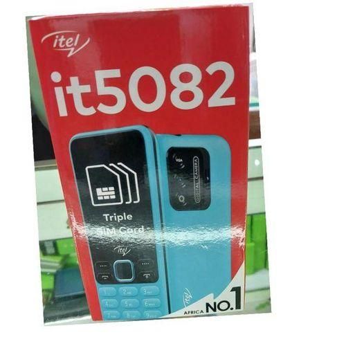 New Itel 5082 Tripple SIM Card 3-three sim card slot button kabambe katululu Feature Phone wireless FM 1500mAh Battery Phones