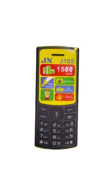 JX J105 NEW ARRIVAL CHEAP KABAMBE/MULIKA MWIZI/KATULULU/FEATURE MOBILE PHONE WITH BIG TORCH,WIRELESS FM, BATTERY 1500 MAH, CAMERA ONE YEAR
