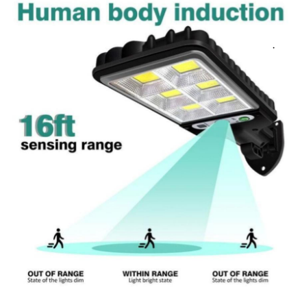 New Street Lamp Solar Light Sensor street lamp✅human induction✅intelligent lighting control ✅zero electric Bill Motion Sensor Garden Outdoor LED Lighting Waterproof Lamp Solar Power Street Lamp