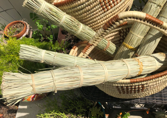 Hand woven broom from papyrus reed grass. Great as a functional broom that will clear your patio or clean up your kitchen & Carpet. This Broom helps you sweep/clean better that any other broom.