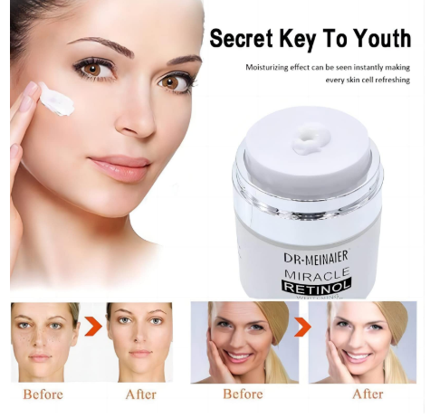DR MEINAIER Miracle Retinol Whitening Moisturizer Hydrating Cream. DR. MEINAIER Miracle Retinol Whitening Moisturizer cream helps reduce dark spots, fine lines, and uneven skin tone while deeply moist