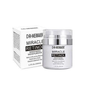 DR MEINAIER Miracle Retinol Whitening Moisturizer Hydrating Cream. DR. MEINAIER Miracle Retinol Whitening Moisturizer cream helps reduce dark spots, fine lines, and uneven skin tone while deeply moist
