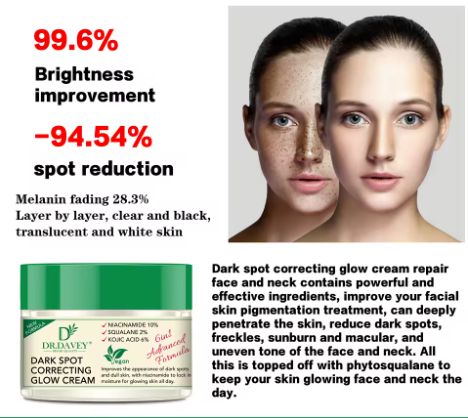 Dr. Darvey Dark Spot Correcting Glow Cream with Niacinamide & Kojic Acid for Even Tone Skin. Dr. Darvey Dark Spot Correcting Glow Cream with Niacinamide & Kojic Acid for Even Tone Skin