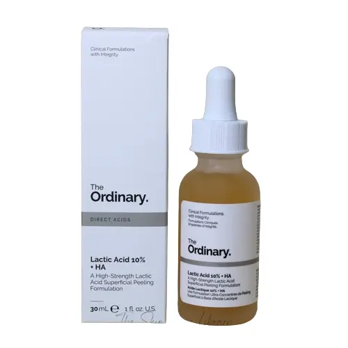 The Ordinary Lactic Acid 10% + HA Exfoliates, Improves Texture, Brightens Skin, Hydrates, Reduces Fine Lines, Evens Tone, And Enhances Radiance