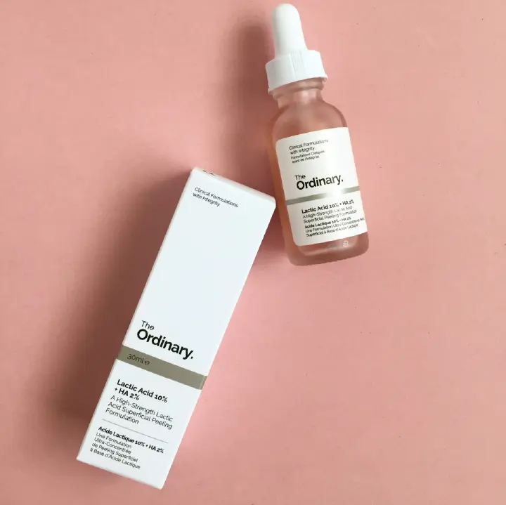 The Ordinary Lactic Acid 10% + HA Exfoliates, Improves Texture, Brightens Skin, Hydrates, Reduces Fine Lines, Evens Tone, And Enhances Radiance