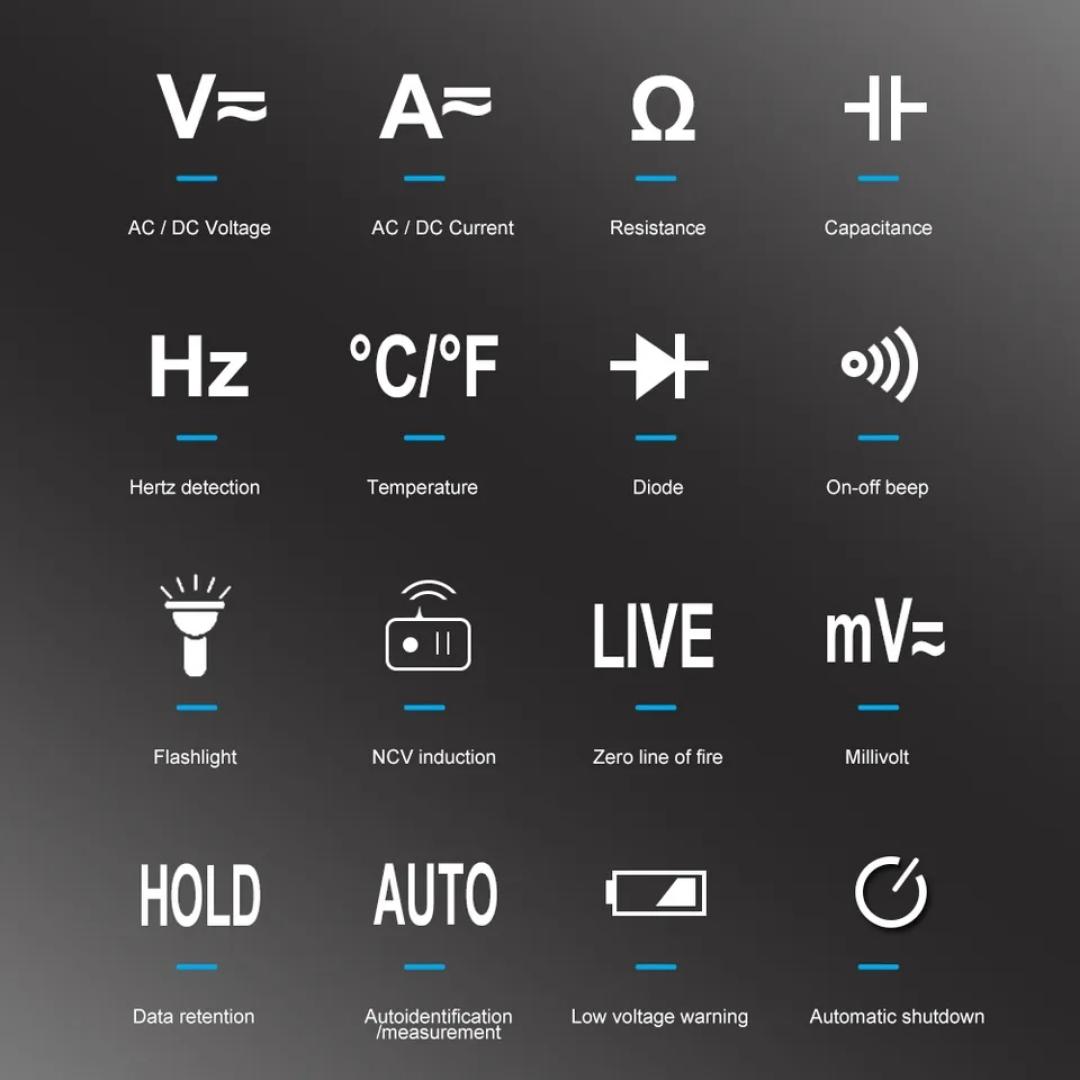 Digital DC/AC clamp meter Multimeter DC current Meter